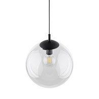 Lampa Wisząca ESME Transparentny Szklany Klosz 1xE27 35 cm