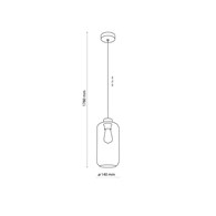 Lampa Wisząca MARCO Brązowy 1xE27