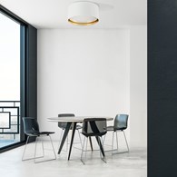 Lampa Sufitowa BILBAO Biała/Złota 4xE27