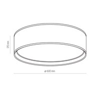 Lampa Sufitowa BILBAO Czarna Złota 4xE27