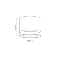 Lampa Sufitowa JET Biały 1xGX53