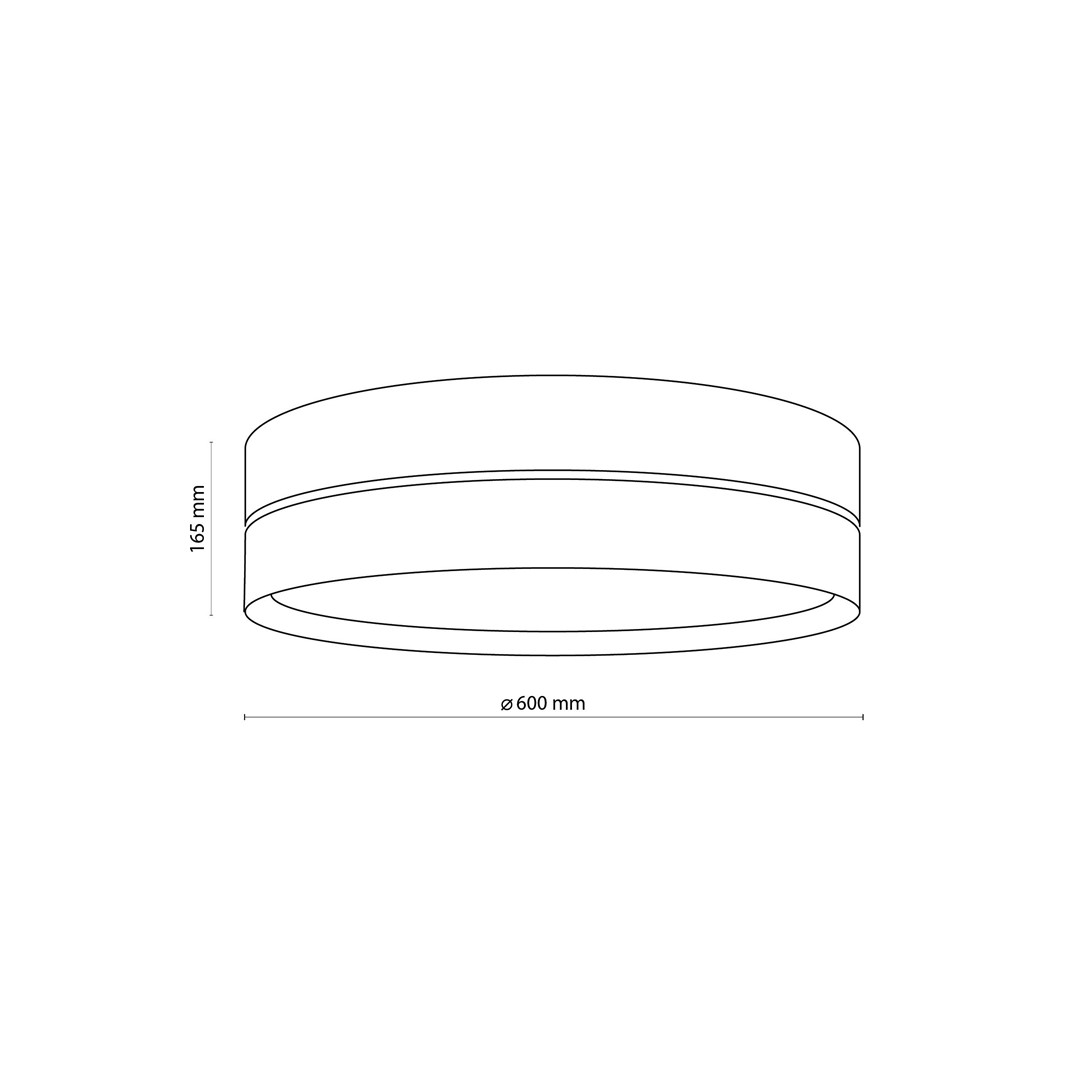 Lampa Sufitowa HILTON Czarny 4xE27 60cm