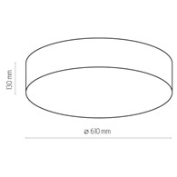 Lampa Sufitowa RONDO Beżowy 4xE27 60cm