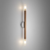 Lampa Sufitowa NOBLE Biały Brązowy Szklane Klosze  2xG9