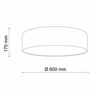 Lampa Sufitowa Plafon EARTH Zielony 4xE27