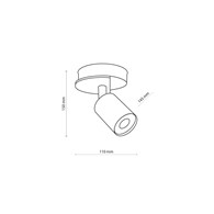 Lampa Spot COVER WOOD 1xGU10