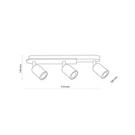 Lampa Spot COVER WOOD 3xGU10