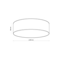 Lampa Sufitowa Plafon LIBERIA 4xE27 60cm
