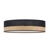Lampa Sufitowa PAGLIA Czarny 4xE27 45cm