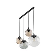 Lampa Wisząca ESME Mix Szklane Klosze  4xE27 87cm