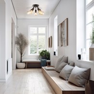 Lampa Sufitowa RUBIO Czarny Loft 5xE27