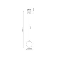 Lampa Wisząca ELENA Kula Klosz 1xG9