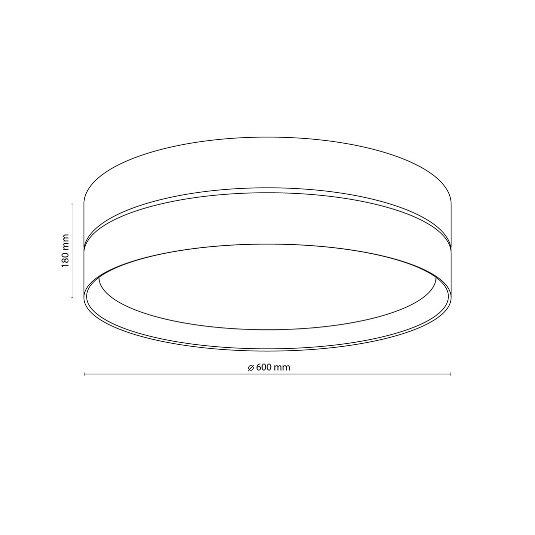 Lampa Sufitowa ECO 4xE27 Abażur 60cm