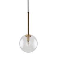 Lampa Wisząca NILOS Czarny Złoty Szklane Klosze 1xG9