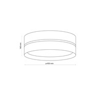 Lampa Sufitowa Plafon LINOBIANCO 3xE27 45cm
