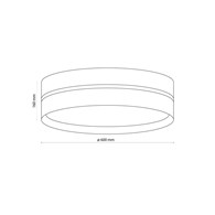 Lampa Sufitowa Plafon LINOBIANCO 4xE27 60cm