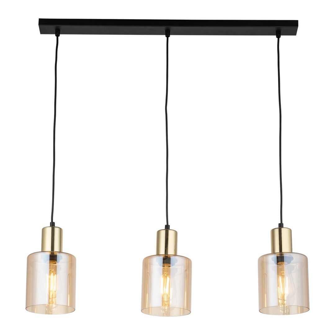 Lampa Wisząca SIERRA Złota 3xE27