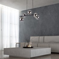 Lampa Wisząca ESTERA Czarny Klosze Kule 5xG9