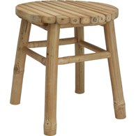 Taboret z drewna bambusowego 35xH38 cm