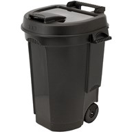 Kosz na śmieci z pokrywą na kółkach 110L