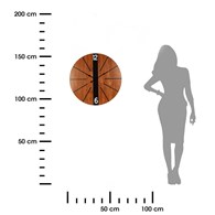 Dekoracyjny zegar z motywem drewna 60cm